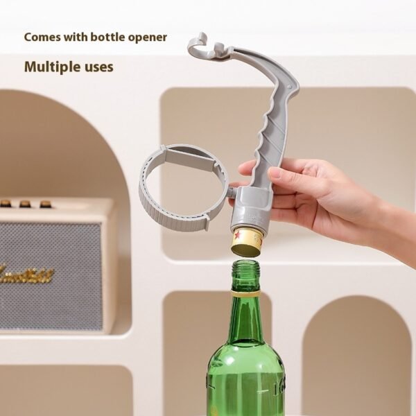 Beverage Bottle Handle Holder Adjustable Pouring Handle Organizer Multi-Use Oil Bottle Handle Holder Kitchen Storage Kitchen Gadgets - Image 9
