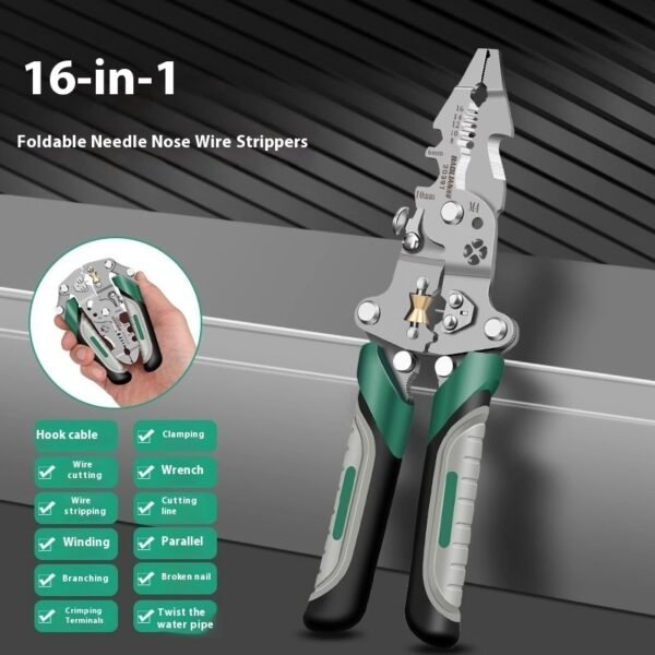Foldable Wire Stripper Multifunctional Pulley Design - Image 2