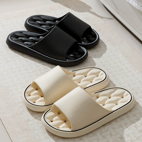 Non-slip Design Bathroom Slippers Home Summer Thick Sole Floor Bedroom House Shoes For Women Men - Image 8