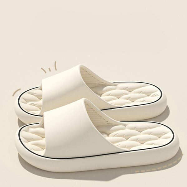 Non-slip Design Bathroom Slippers Home Summer Thick Sole Floor Bedroom House Shoes For Women Men - Image 7