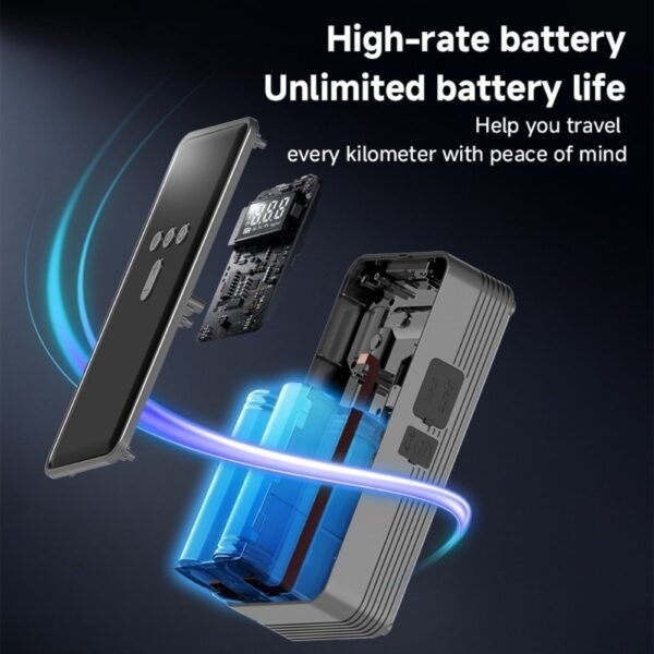 Car Battery Starter With Air Compressor 12V 2000A Car Battery Starter Digital Tire Inflator - Image 2