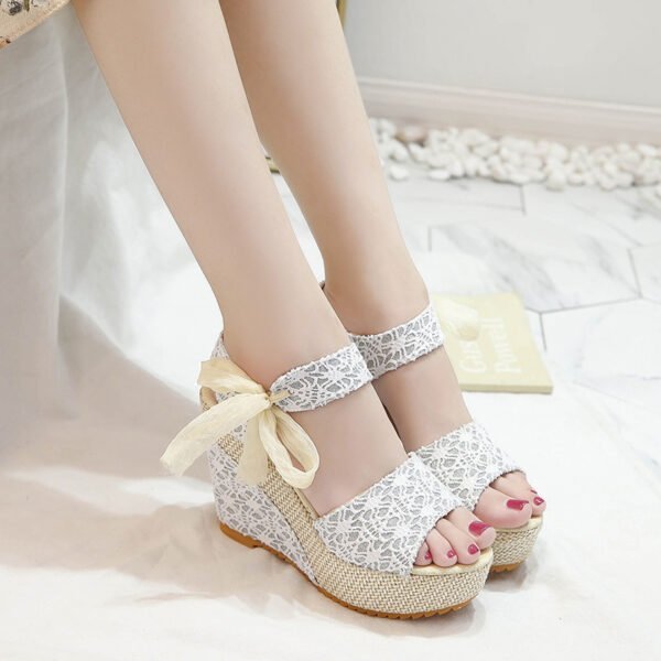 Women's Fashion Wedge Fish Mouth Sandals - Image 7