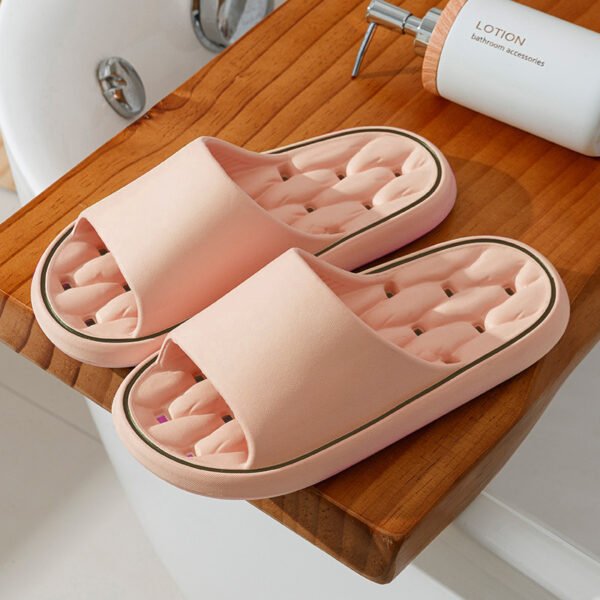 Non-slip Design Bathroom Slippers Home Summer Thick Sole Floor Bedroom House Shoes For Women Men - Image 9