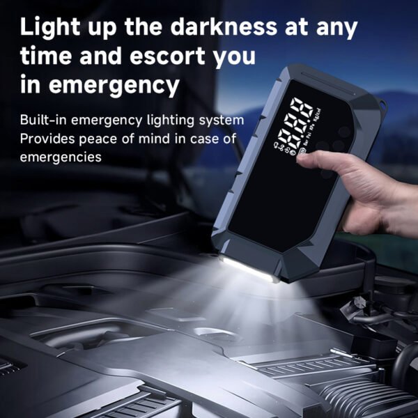 Car Battery Starter With Air Compressor 150PSI With Digital Tire Inflator 12V Car Battery - Image 4