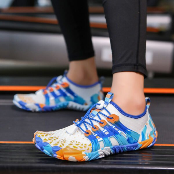 Men's Off-road Running Shoes, Lightweight Exercise Scattered Barefoot Shoes Non-slip Outdoor Walking Pumps - Image 6