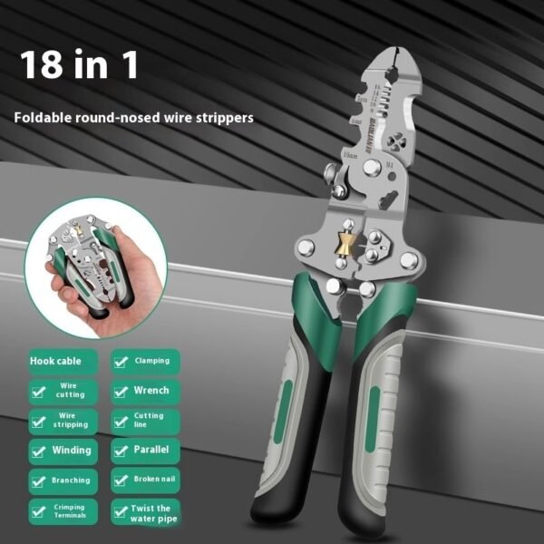 Foldable Wire Stripper Multifunctional Pulley Design - Image 8