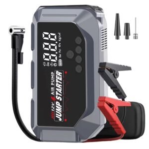 Car Battery Starter With Air Compressor 150PSI With Digital Tire Inflator 12V Car Battery