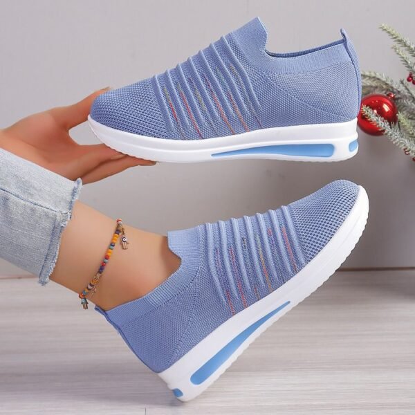 Plus Size Mesh Casual Pumps Flyknit - Image 4