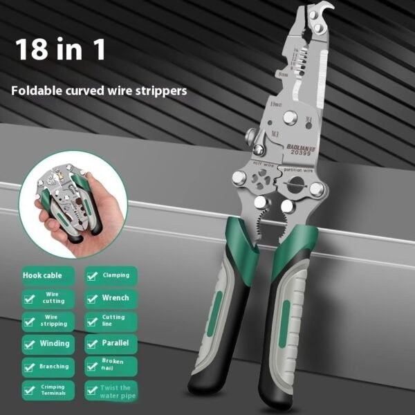 Foldable Wire Stripper Multifunctional Pulley Design - Image 7