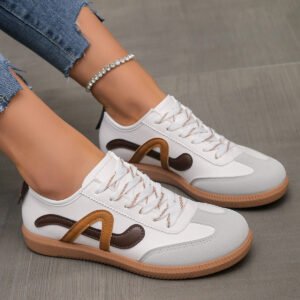 German Training Women's Flat Retro Casual Sports Skate Shoes