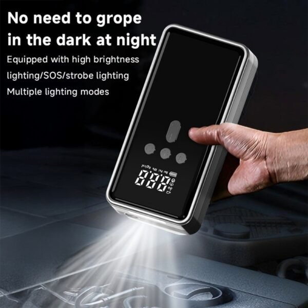 Car Battery Starter With Air Compressor 12V 2000A Car Battery Starter Digital Tire Inflator - Image 5