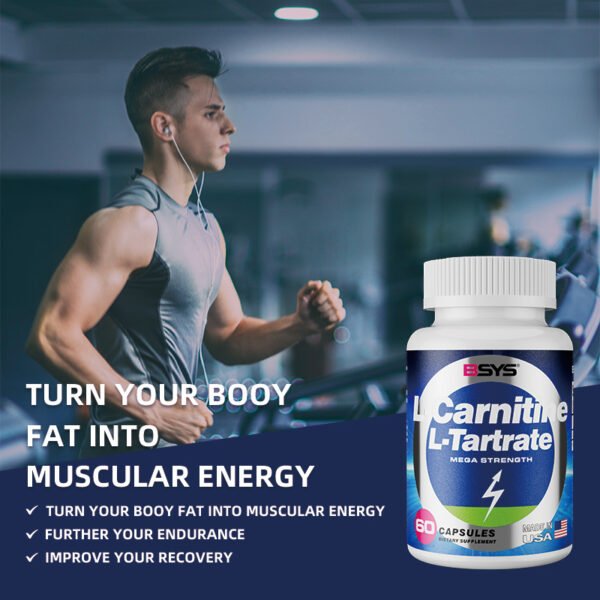 BSYS L-Carnitine L-Tartrate 60's - Image 3