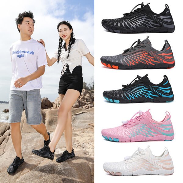 Smmer Water Shoes Men's And Women's Fashion Casual Outdoor Soft Bottom Beach Shoes - Image 10