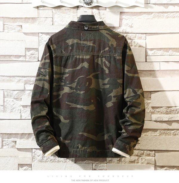 New Mens Camouflage Denim Jacket Coat Man Coats Jaqueta Masculino Jeans Jacket & Coats Fashion Design Autumn Brand Clothing - Image 4