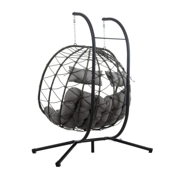 Two Person Hanging Egg Chair - Image 3