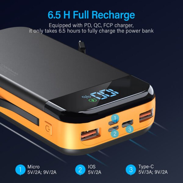 Comes With A 2-wire Digital Display Super Fast Charging Power Bank - Image 10