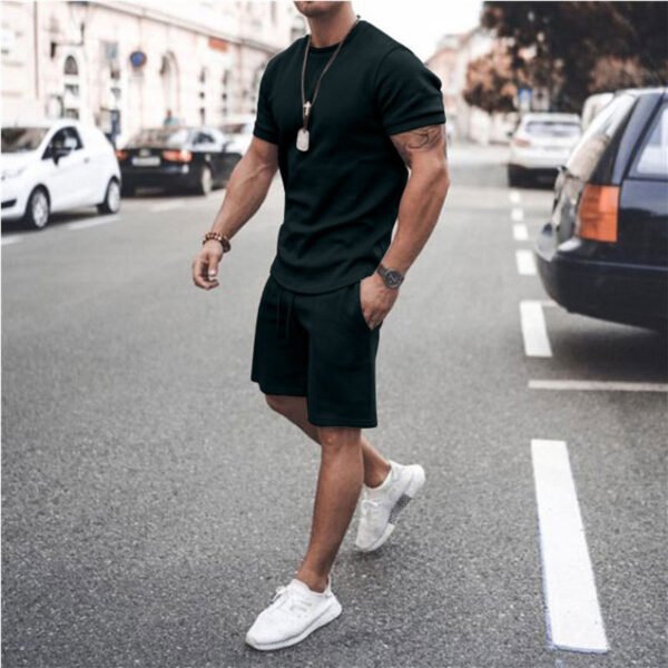 Short Sleeve Shorts Two-Piece Sports And Leisure - Image 3