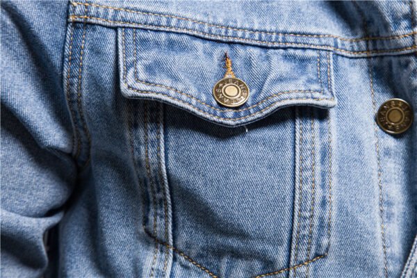 Cotton Casual Slim-fit Jacket Men's Denim Jacket Men's - Image 6