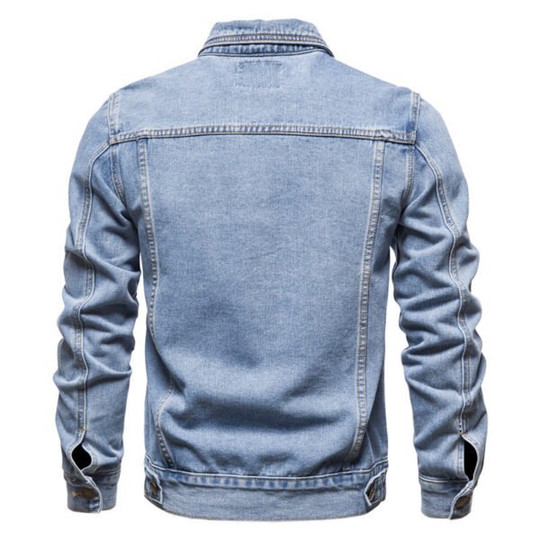 Cotton Casual Slim-fit Jacket Men's Denim Jacket Men's - Image 2