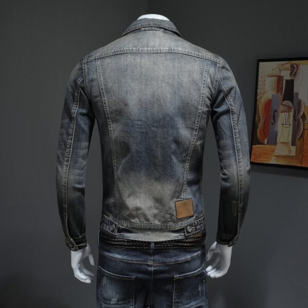 Men's Denim Jacket Plus Size Denim Jacket - Image 5