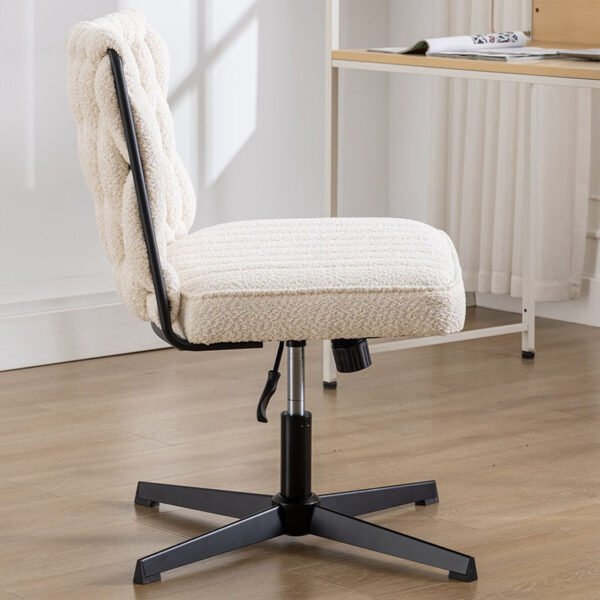 Armless Office Desk Chair No Wheels - Image 9