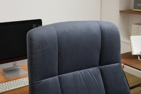 Big And Tall Office Chair 500lbs With Adjustable Lumbar Support, Fabric Executive Computer Chair With 2D Flip-up Armrests, Ergonomic Chair Quiet Rubber Wheels, Extra Wide Seat, Adjustable Headrest - Image 10