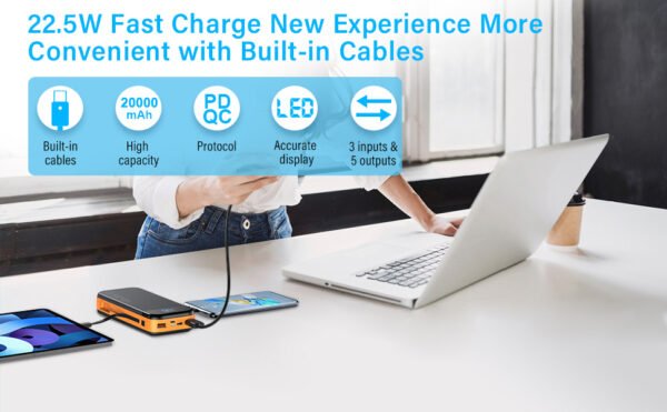 Comes With A 2-wire Digital Display Super Fast Charging Power Bank - Image 7