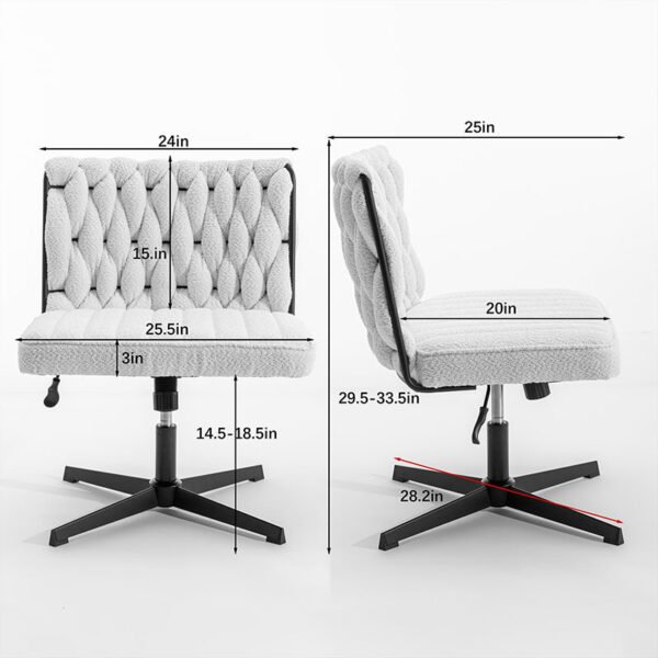 Armless Office Desk Chair No Wheels Cannot Be Sold On Temu - Image 3