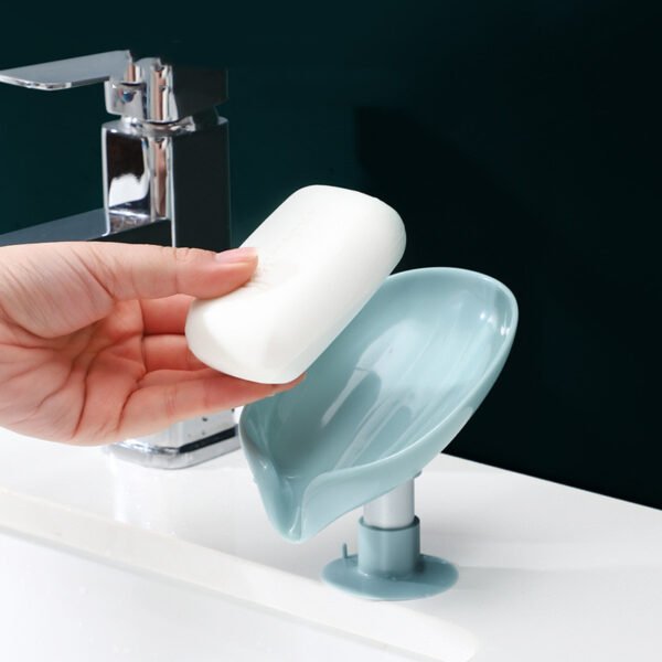 Soap Dish Soap Shelf Drain Free Perforation Vertical Soap Rack - Image 2