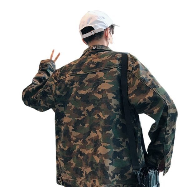 New Mens Camouflage Denim Jacket Coat Man Coats Jaqueta Masculino Jeans Jacket & Coats Fashion Design Autumn Brand Clothing - Image 3