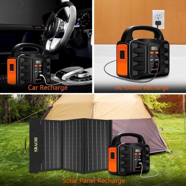 Portable Power Station 150W 155Wh 42000mAh Solar Generator For Road Trip,Off-grid,Power Outage,No Solar Panel - Image 4