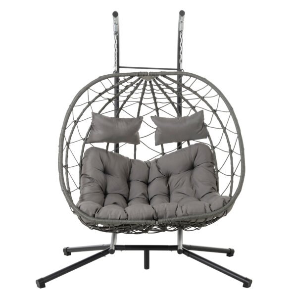 Two Person Hanging Egg Chair - Image 9