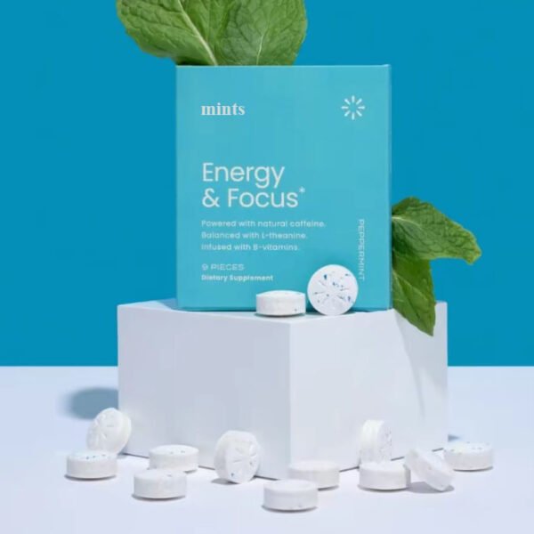 Energy Caffeine Nootropics Mints For Energy & Focus - Sugar-Free With L-theanine, Caffeine, Vitamin B12 & Vitamin B6 - Image 6