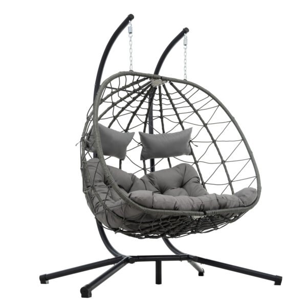 Two Person Hanging Egg Chair - Image 5