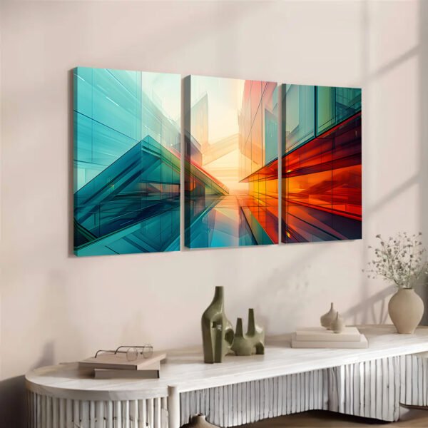 POD Customization - Modern Art Trilogy -Living Room Decoration - Image 2