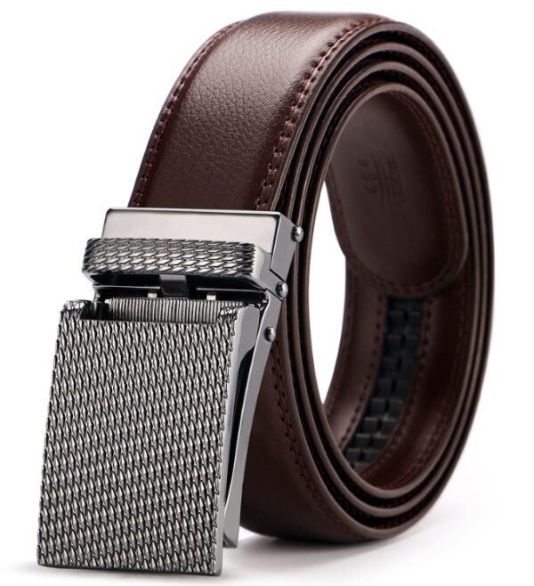 Adjustable Holeless Leather Belts - Image 4