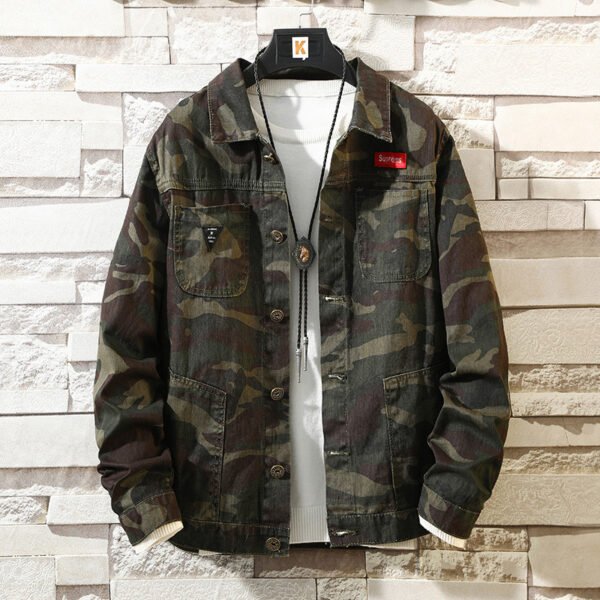 New Mens Camouflage Denim Jacket Coat Man Coats Jaqueta Masculino Jeans Jacket & Coats Fashion Design Autumn Brand Clothing - Image 6