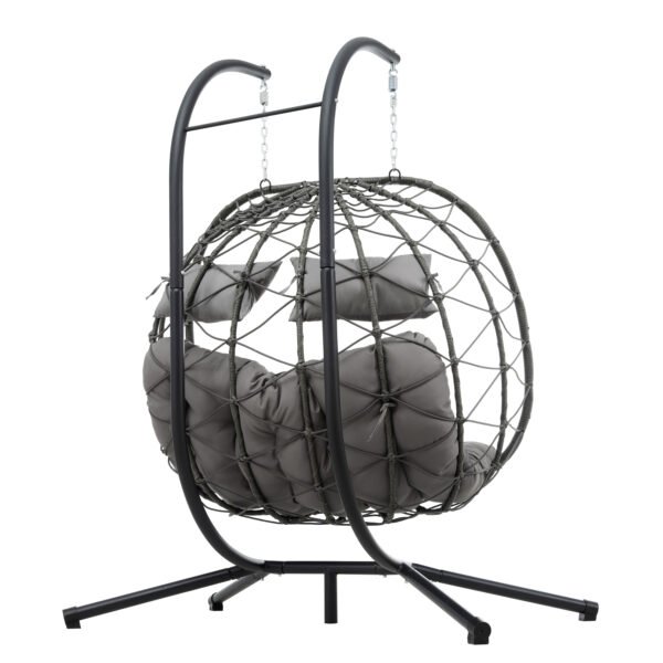 Two Person Hanging Egg Chair - Image 10