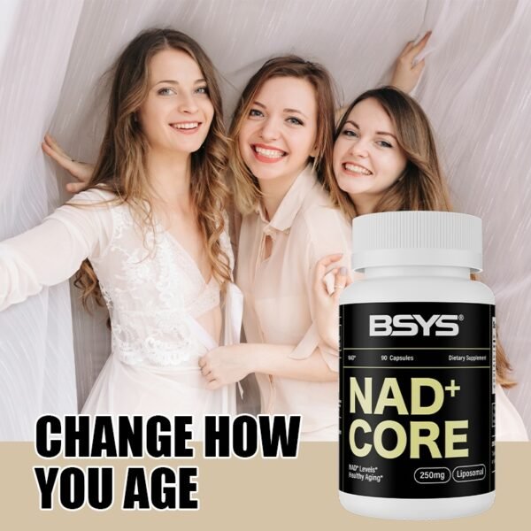 BSYS NAD Supplements  Anti-Aging Vitality Support  Metabolic & Cognitive Health Boost  Mitochondrial Energy Enhancement  Healthy Weight Management & Insulin Balance Aid  Active Aging Formul - Image 7