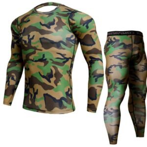 Long Sleeved Tight Fitting Men's Sports Quick Drying Fitness Suit Set