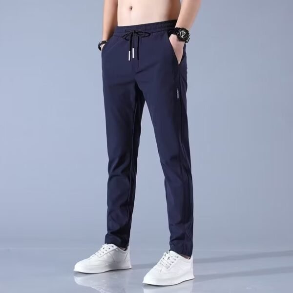 Casual Ice Silk Men's Plus Size Fashion Straight Pants - Image 6