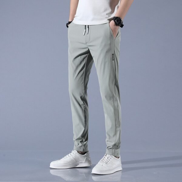 Casual Ice Silk Men's Plus Size Fashion Straight Pants - Image 7