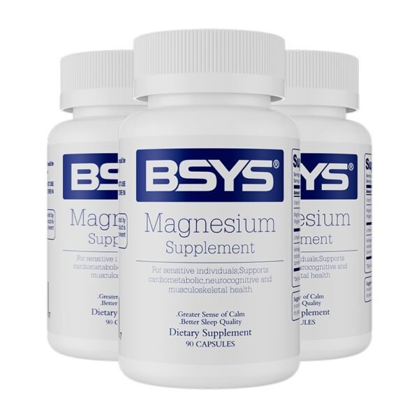 BSYS Magnesium Supplements Sleep & Anxiety Relief Aid Muscle Relaxation Support Heart Health & Blood Sugar Balance Formula Cognitive Function Enhancement Nighttime Wellness Supplement - Image 8