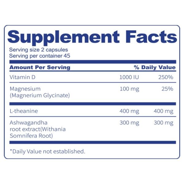 BSYS Magnesium Supplements Sleep & Anxiety Relief Aid Muscle Relaxation Support Heart Health & Blood Sugar Balance Formula Cognitive Function Enhancement Nighttime Wellness Supplement - Image 7