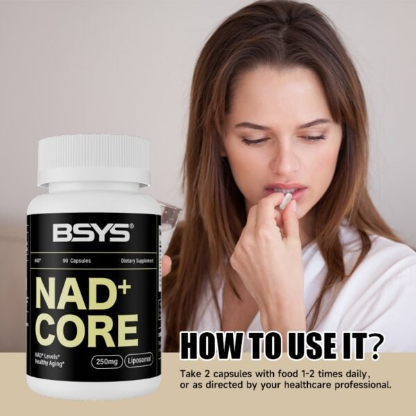 BSYS NAD Supplements  Anti-Aging Vitality Support  Metabolic & Cognitive Health Boost  Mitochondrial Energy Enhancement  Healthy Weight Management & Insulin Balance Aid  Active Aging Formul - Image 2