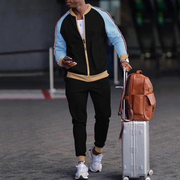 Sports Casual Sweater And Pants Zipper Set - Image 4