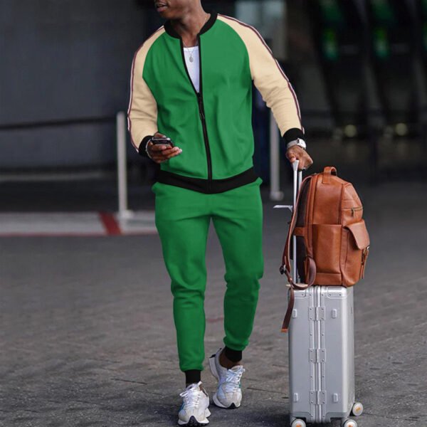Sports Casual Sweater And Pants Zipper Set - Image 3