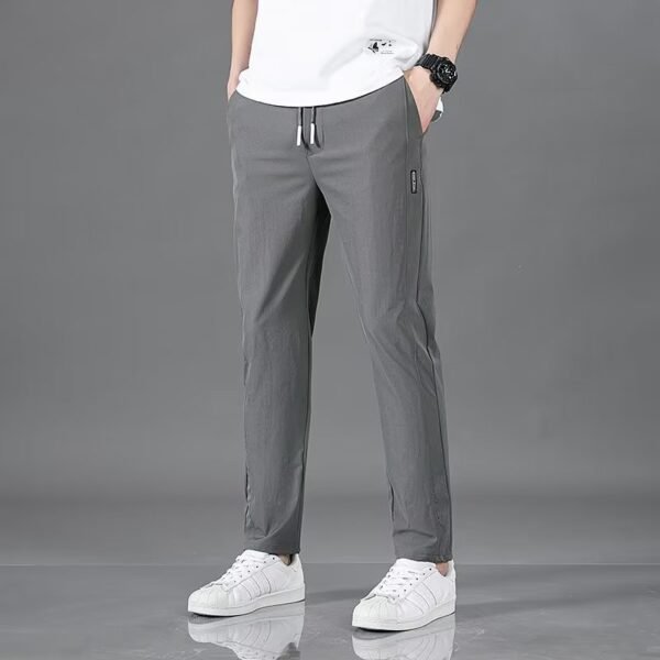 Casual Ice Silk Men's Plus Size Fashion Straight Pants - Image 8