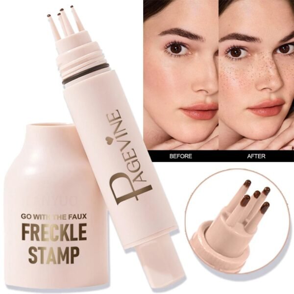 Five Point Freckle Stamp Pen Liquid Air Cushion Natural-Look Lifelike Freckle Quick-Dry Dot Spot Mole Effortless Lasting Makeup - Image 8
