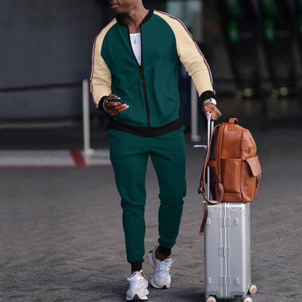 Sports Casual Sweater And Pants Zipper Set - Image 6